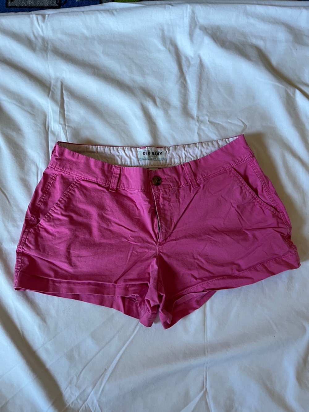 Old Navy Hot Pink Women's Chino Bermuda Shorts